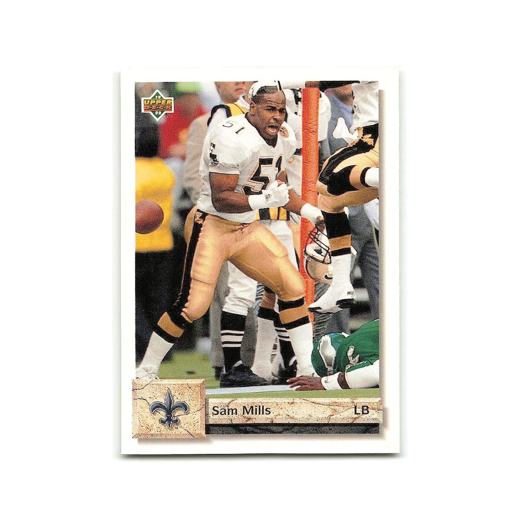 Sam Mills 1992 Upper Deck #219 New Orleans Saints Football Card NM