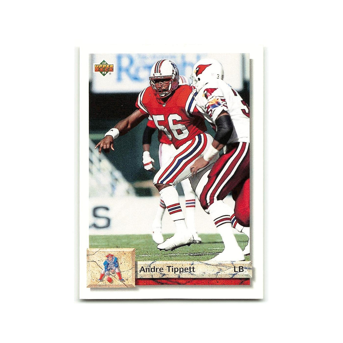 Andre Tippett 1992 Upper Deck #132 New England Patriots Football Card NM