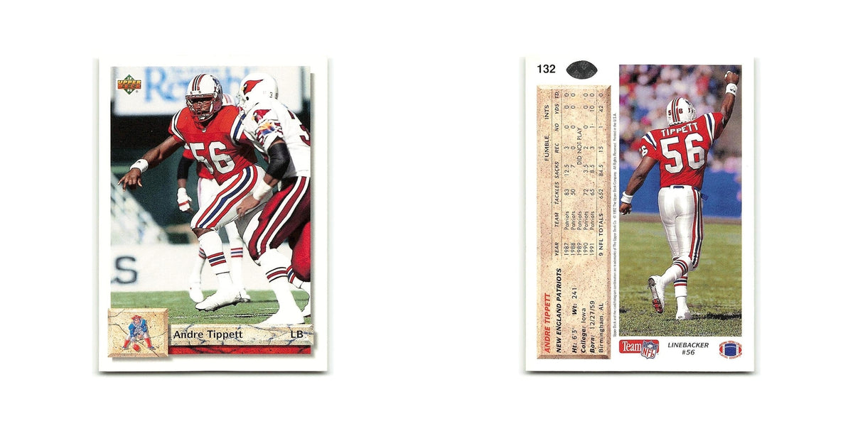 Andre Tippett 1992 Upper Deck #132 New England Patriots Football Card NM