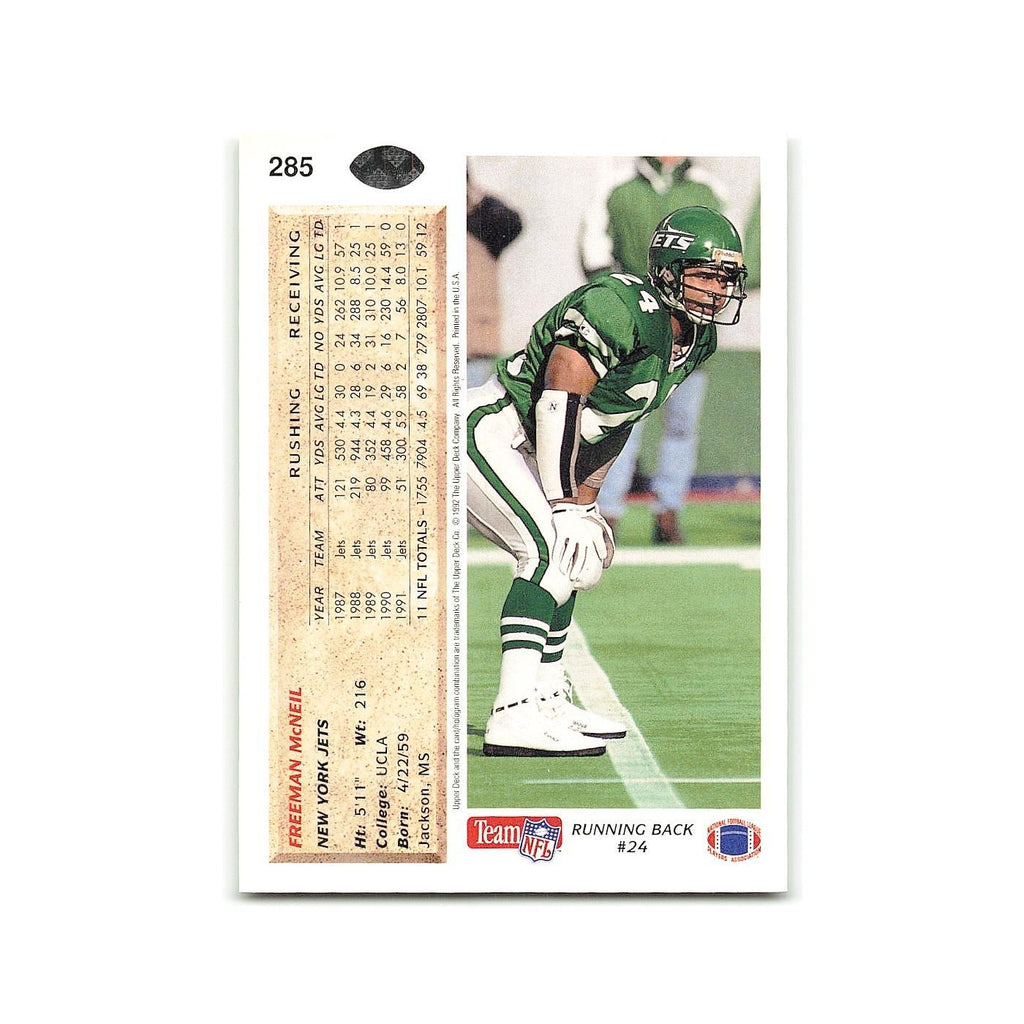 Freeman McNeil 1992 Upper Deck #285 New York Jets Football Card NM