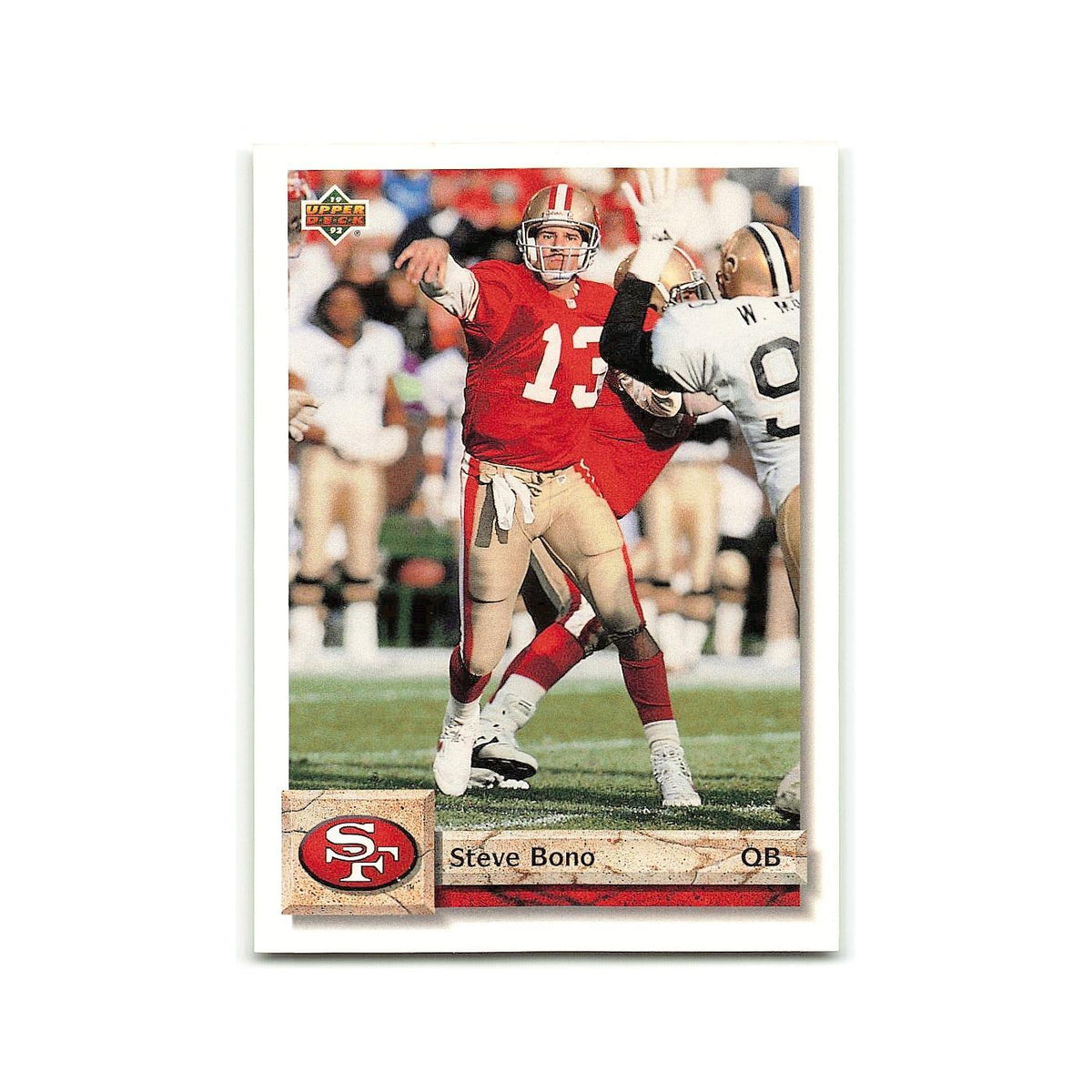 Steve Bono 1992 Upper Deck #148 San Francisco 49ers Football Card NM