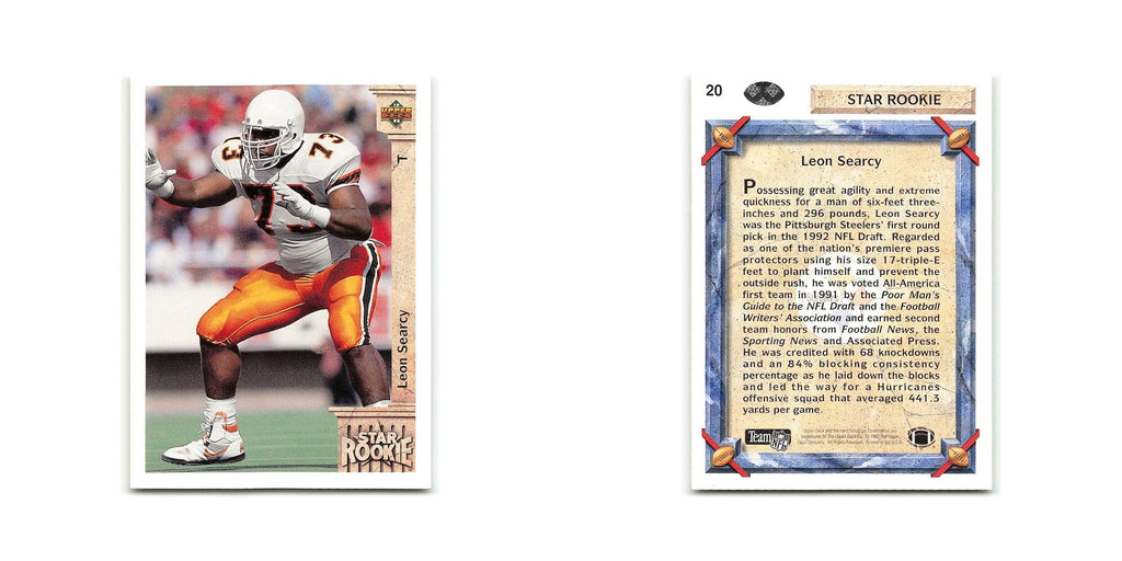 Reinard Wilson Rookie 1992 Upper Deck #20 Cincinnati Bengals Football Card NM