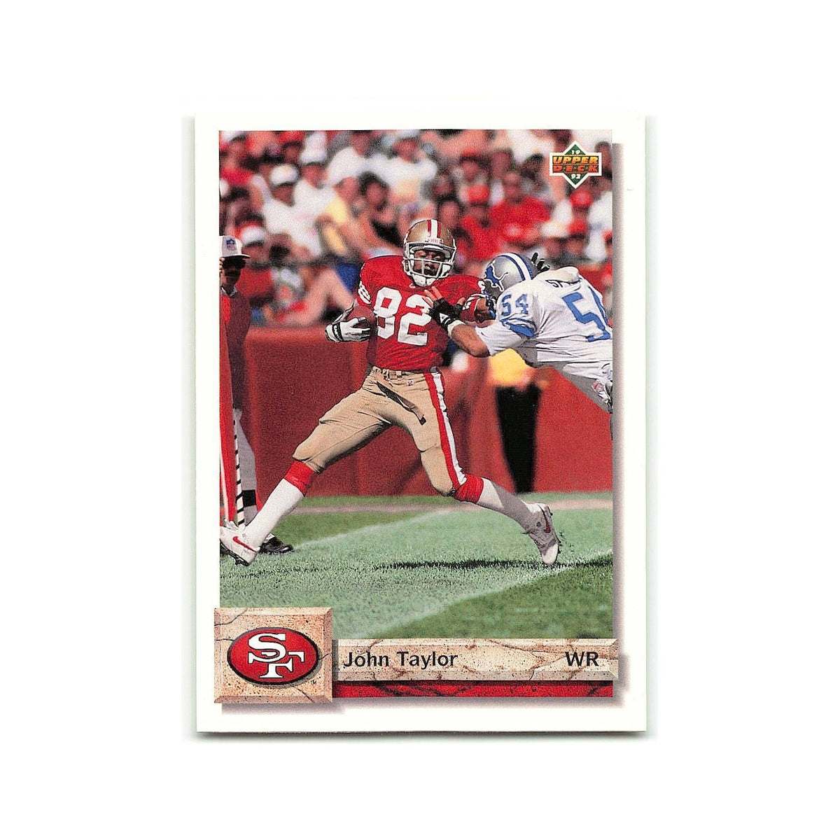 John Taylor 1992 Upper Deck #143 San Francisco 49ers Football Card NM