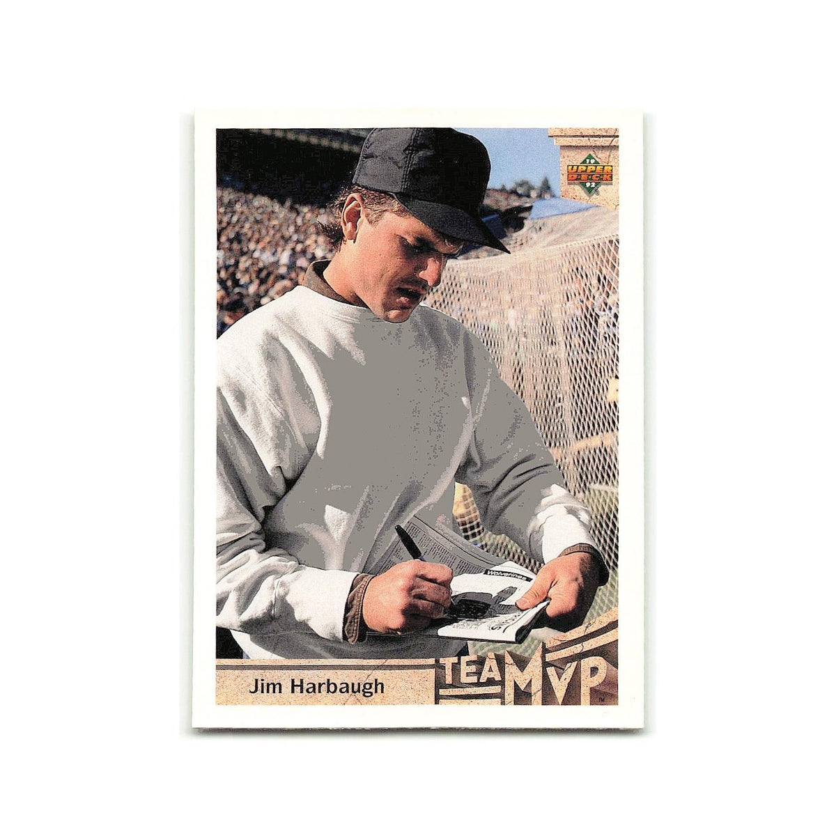 Jim Harbaugh 1992 Upper Deck #351 Chicago Bears Football Card NM