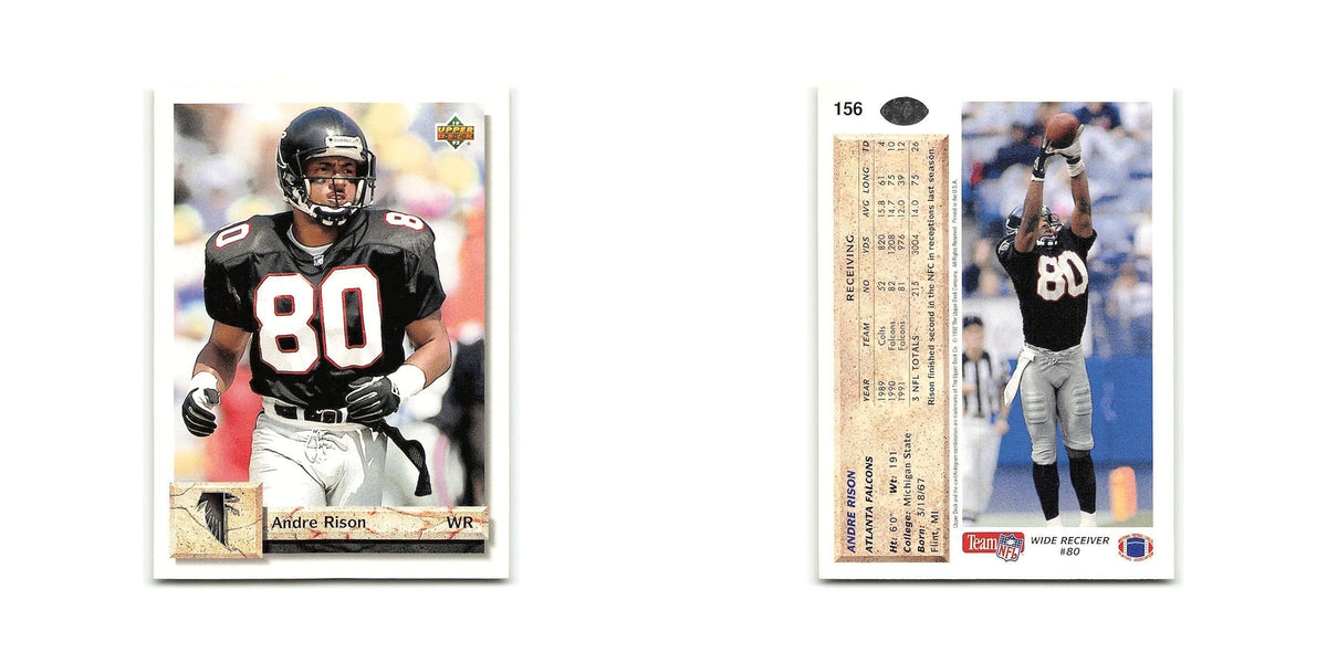 Andre Rison 1992 Upper Deck #156 Atlanta Falcons Football Card NM