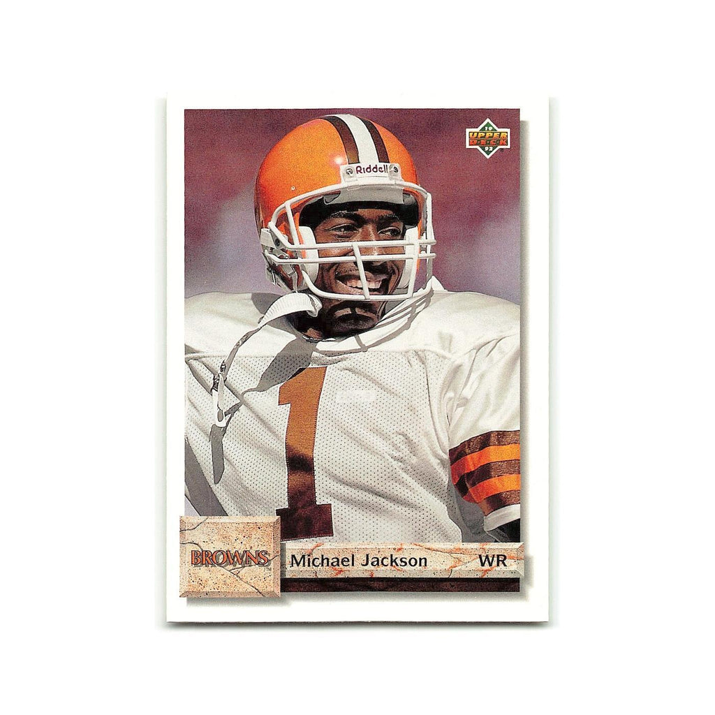 Michael Jackson 1992 Upper Deck #68 Cleveland Browns Football Card NM