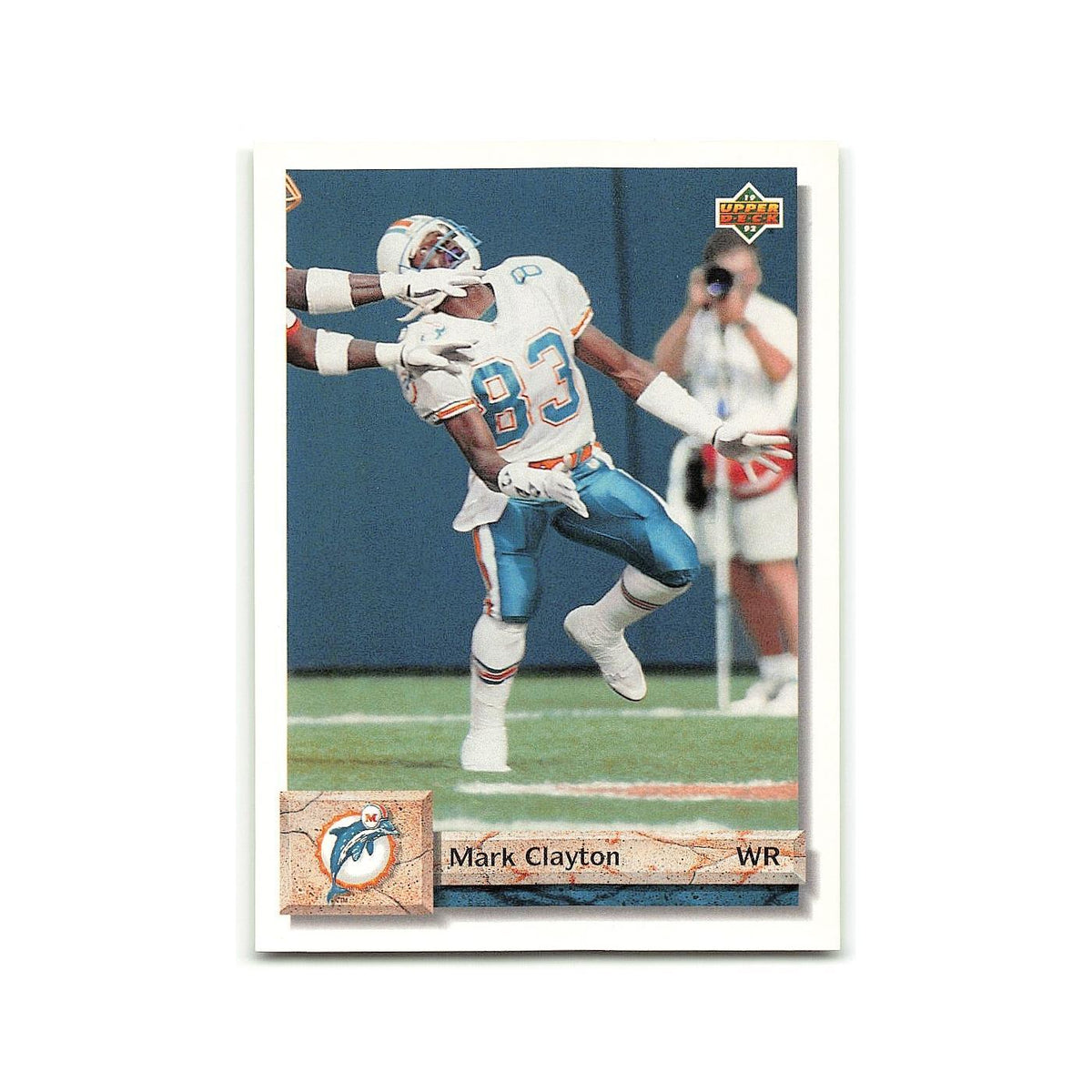 Mark Clayton 1992 Upper Deck #159 Miami Dolphins Football Card NM