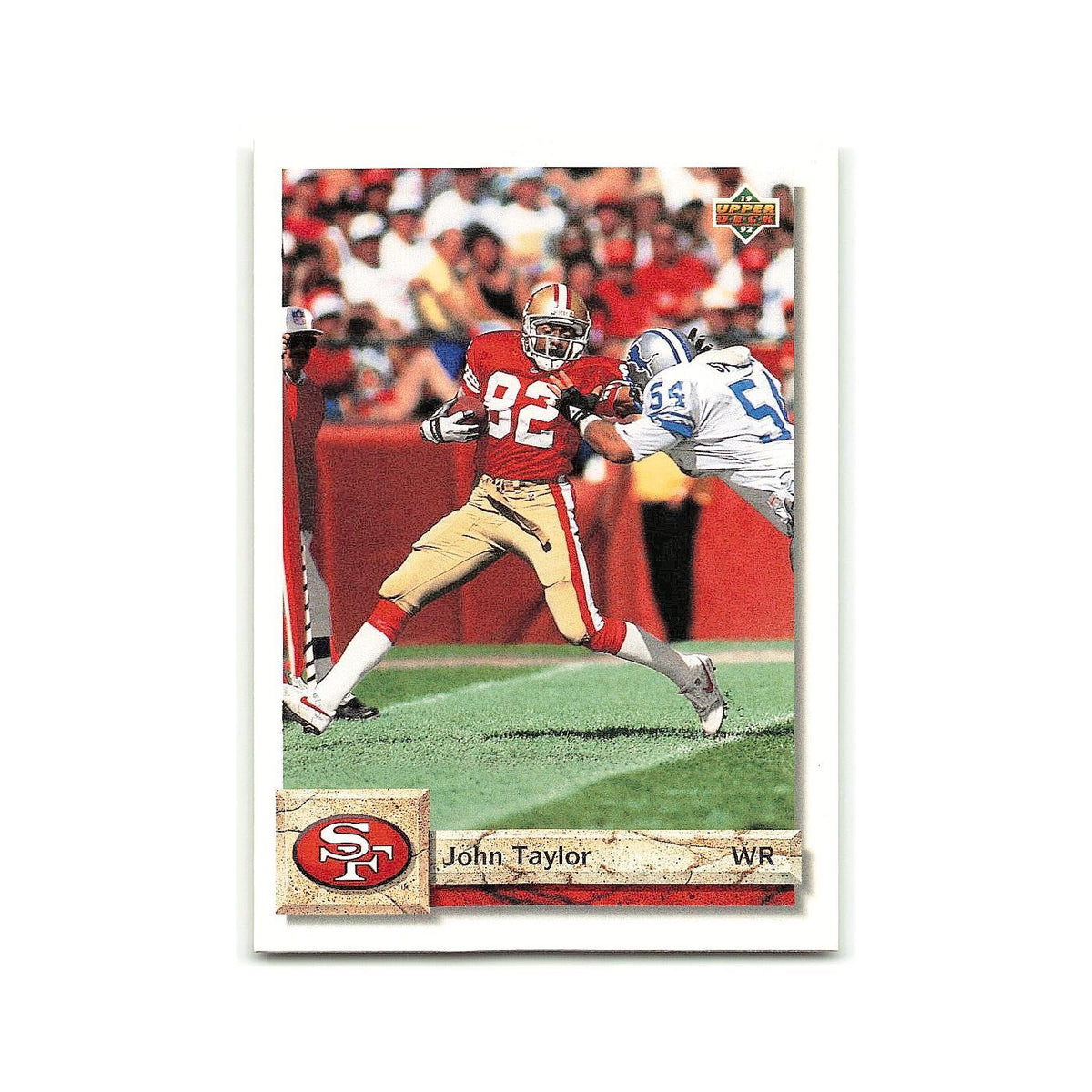 John Taylor 1992 Upper Deck #143 San Francisco 49ers Football Card NM