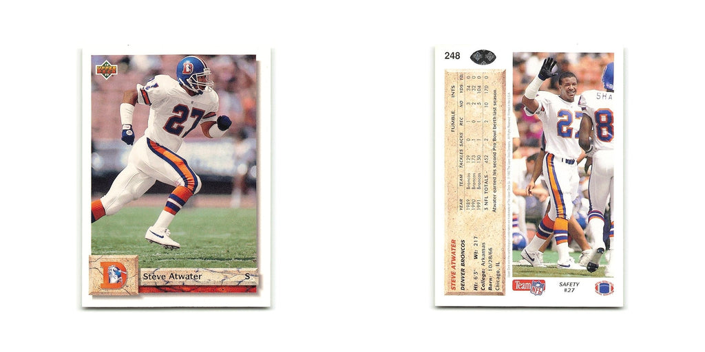 Steve Atwater 1992 Upper Deck #248 Denver Broncos Football Card NM