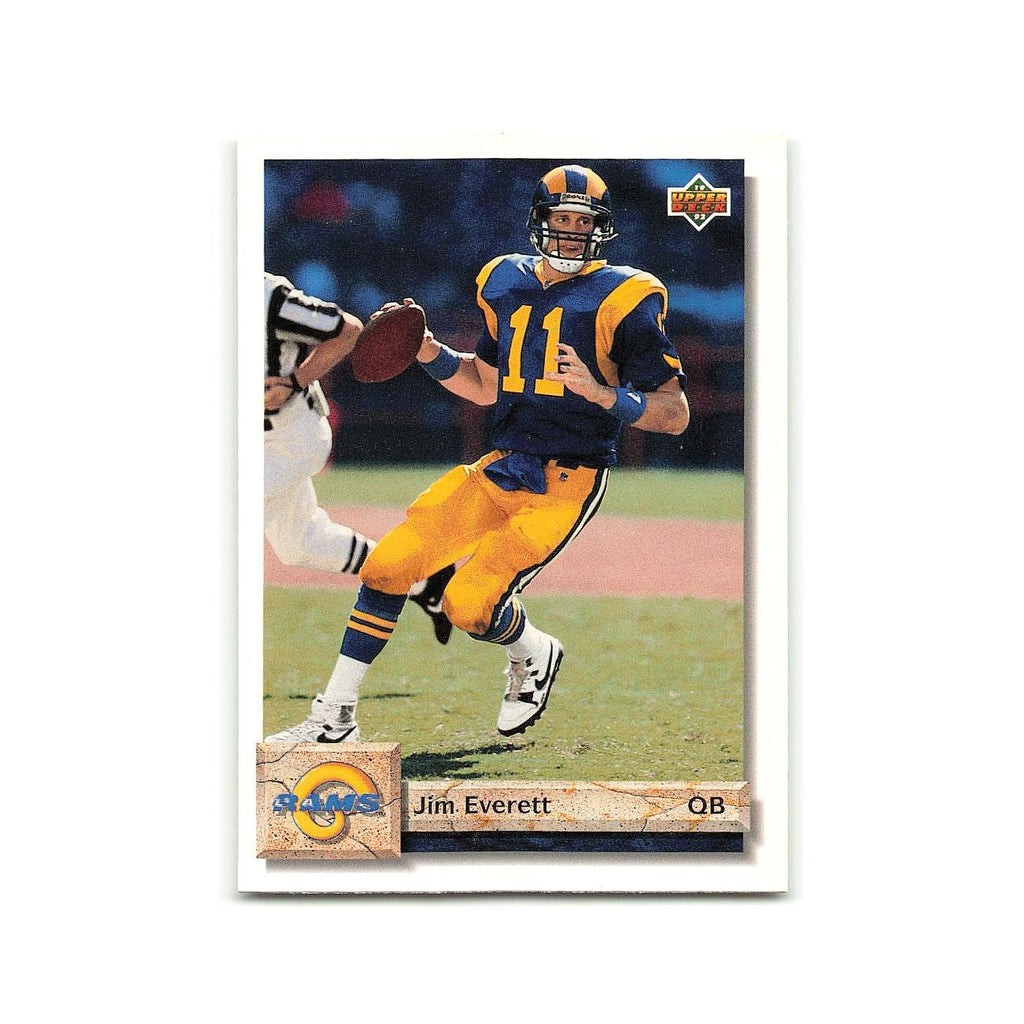Jim Everett 1992 Upper Deck #111 Los Angeles Rams Football Card NM