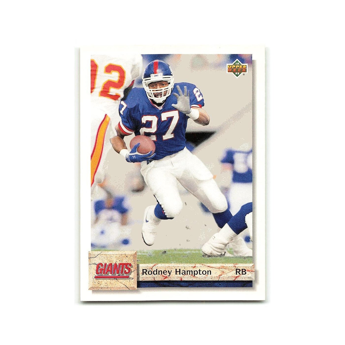 Rodney Hampton 1992 Upper Deck #172 New York Giants Football Card NM