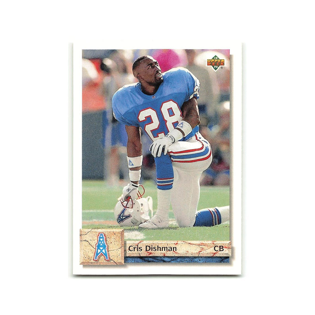 Cris Dishman 1992 Upper Deck #238 Houston Oilers Football Card NM