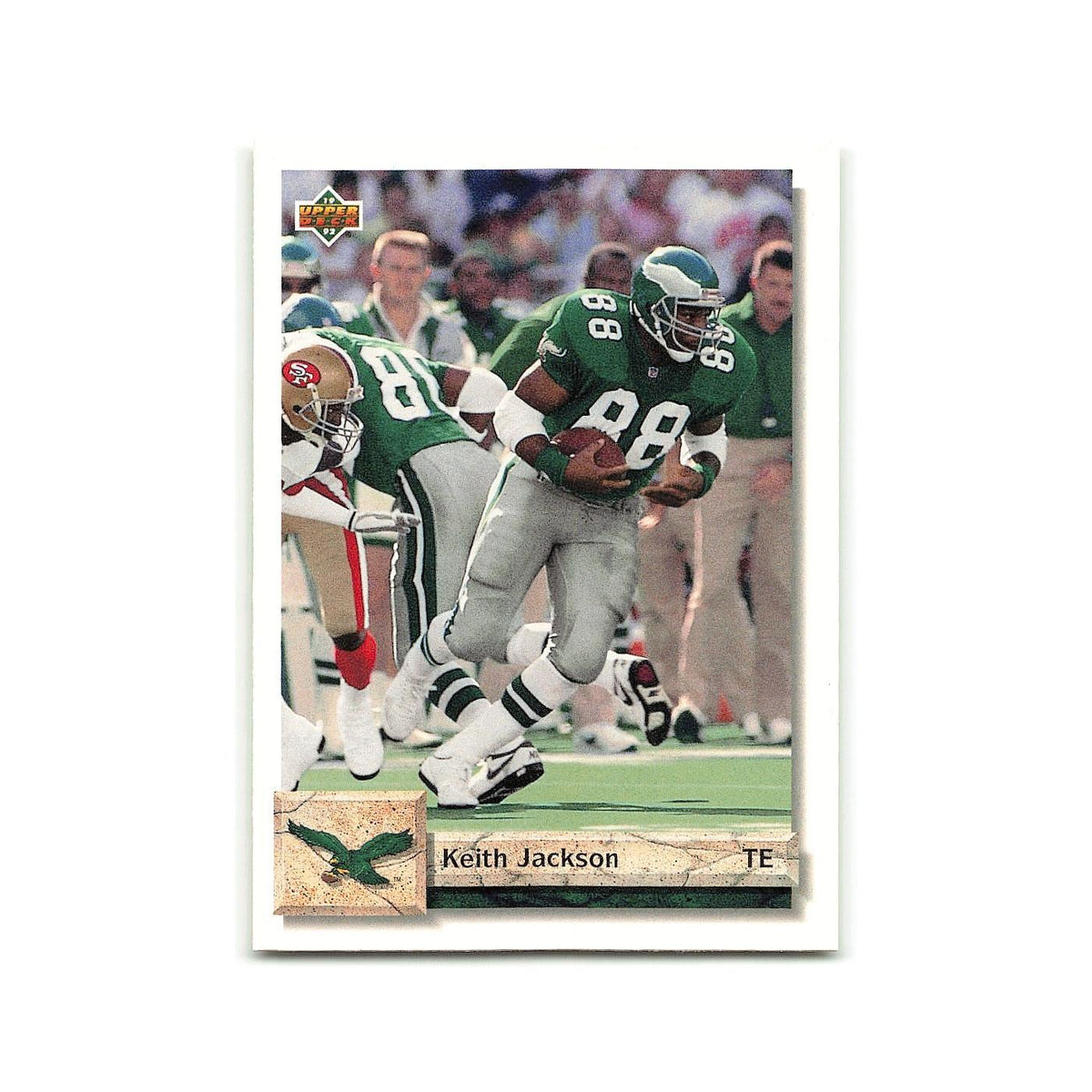 Keith Jackson 1992 Upper Deck #282 Philadelphia Eagles Football Card NM