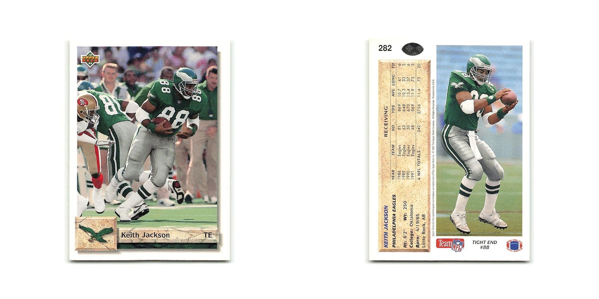 Keith Jackson 1992 Upper Deck #282 Philadelphia Eagles Football Card NM