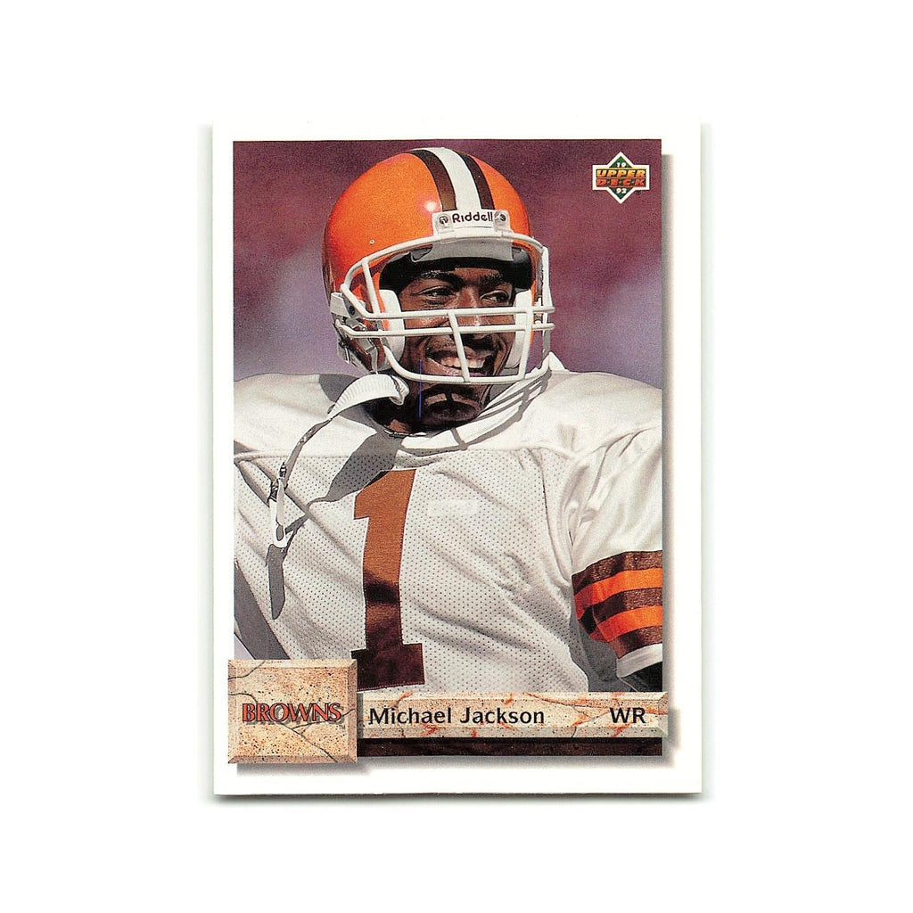 Michael Jackson 1992 Upper Deck #68 Cleveland Browns Football Card NM