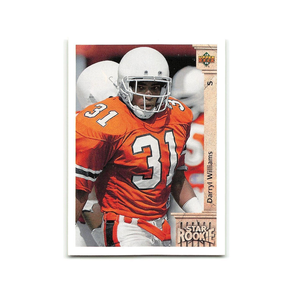 Darryl Williams Rookie 1992 Upper Deck #28 Cincinnati Bengals Football Card NM