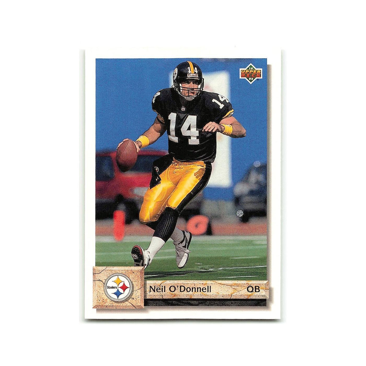 Neil O'Donnell 1992 Upper Deck #338 Pittsburgh Steelers Football Card NM