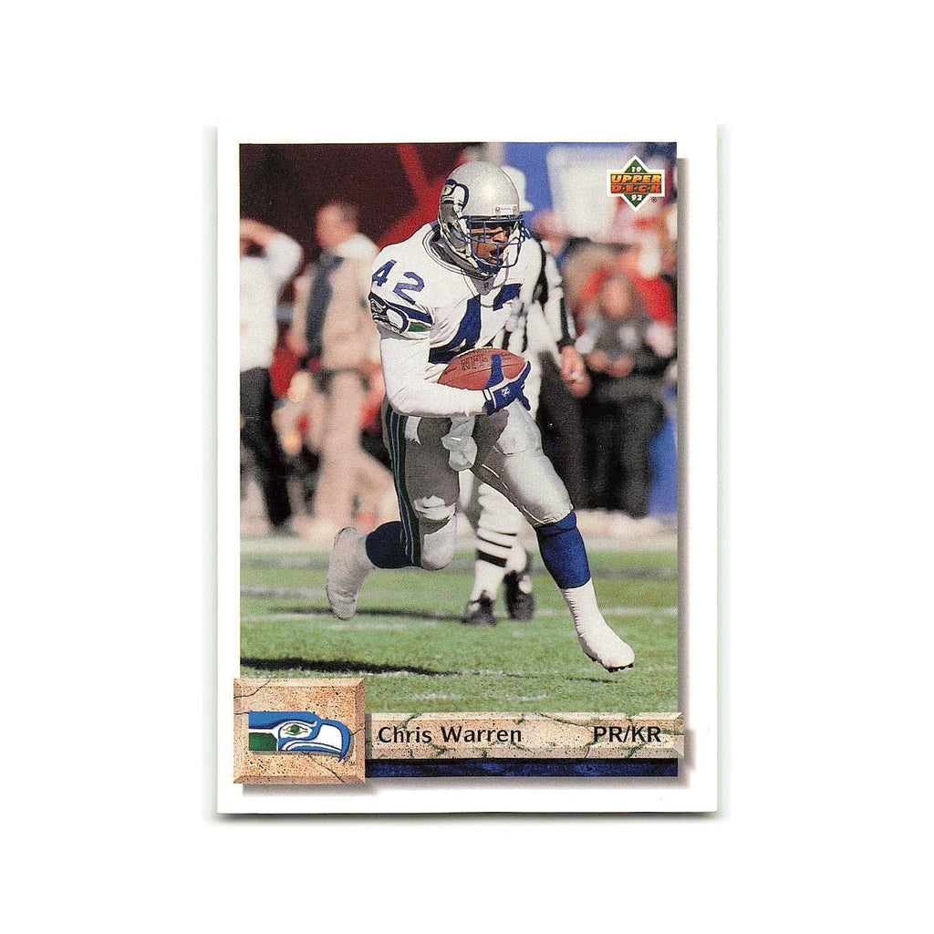 Chris Warren 1992 Upper Deck #114 Seattle Seahawks Football Card NM