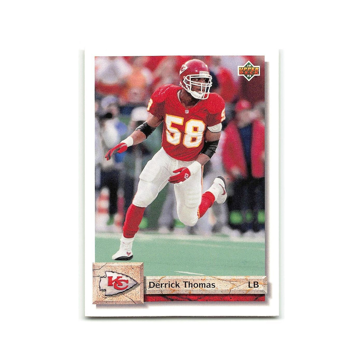 Derrick Thomas 1992 Upper Deck #144 Kansas City Chiefs Football Card NM