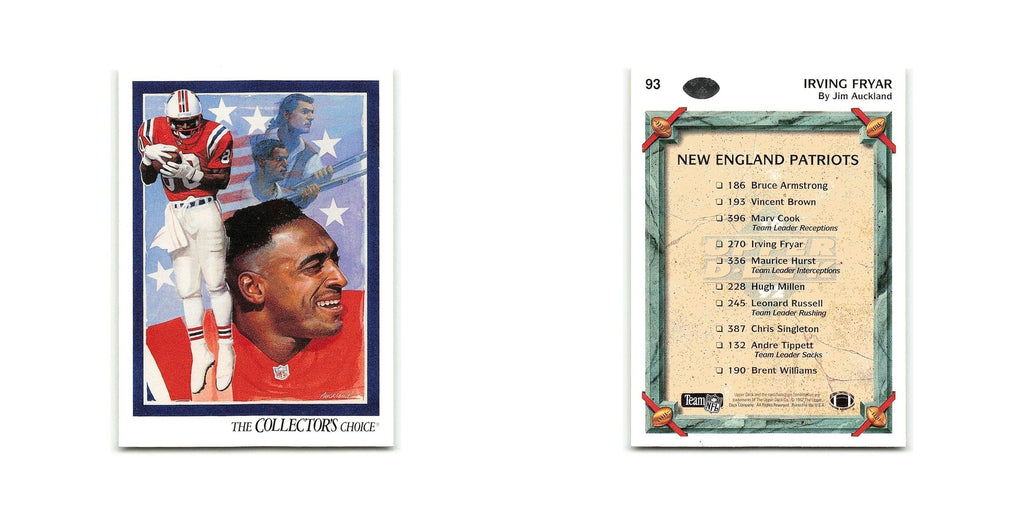 Irving Fryar 1992 Upper Deck #93 New England Patriots Football Card NM
