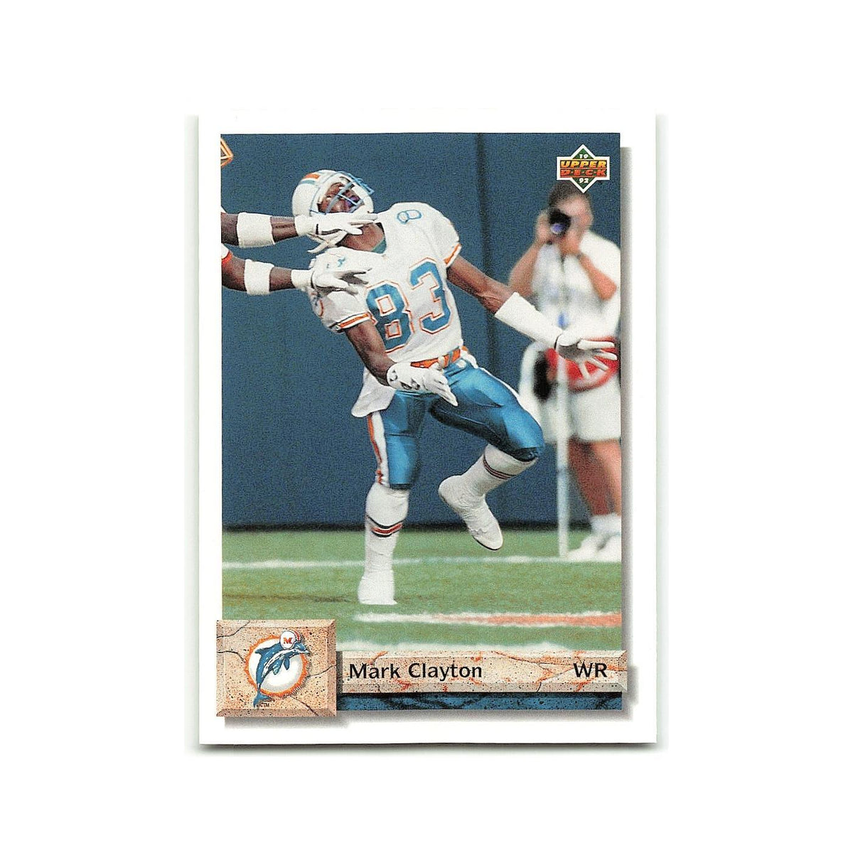 Mark Clayton 1992 Upper Deck #159 Miami Dolphins Football Card NM