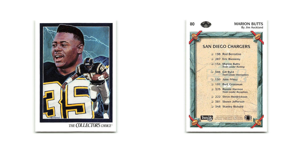 Marion Butts 1992 Upper Deck #80 San Diego Chargers Football Card NM