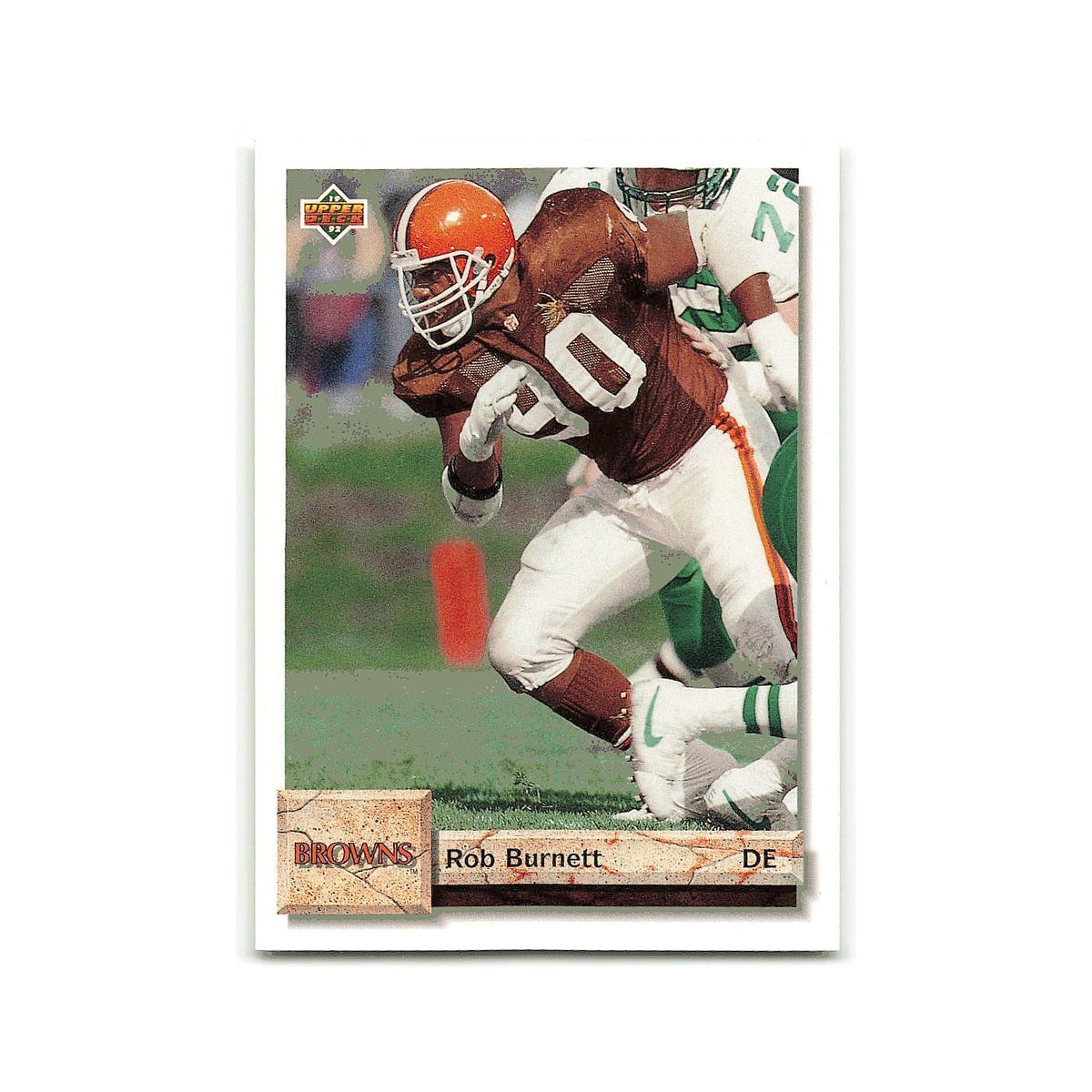 Rob Burnett 1992 Upper Deck #66 Cleveland Browns Football Card NM