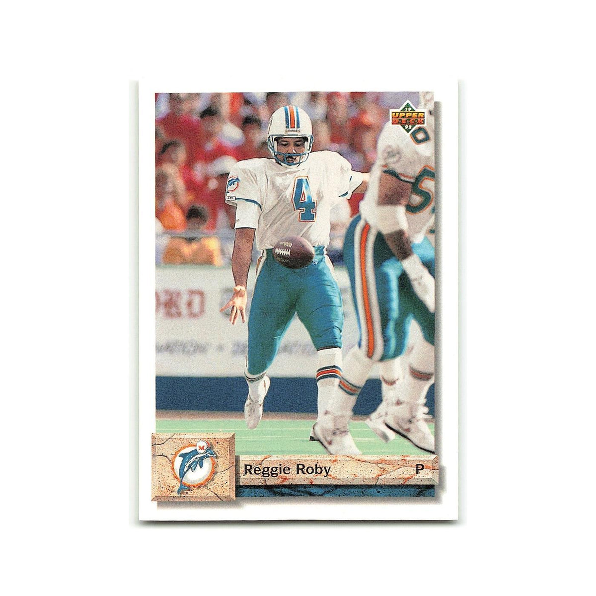 Reggie Roby 1992 Upper Deck #176 Miami Dolphins Football Card NM
