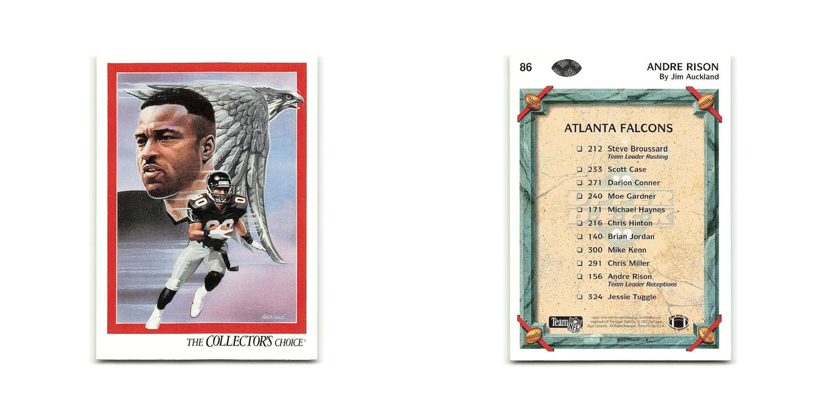 Andre Rison 1992 Upper Deck #86 Atlanta Falcons Football Card NM