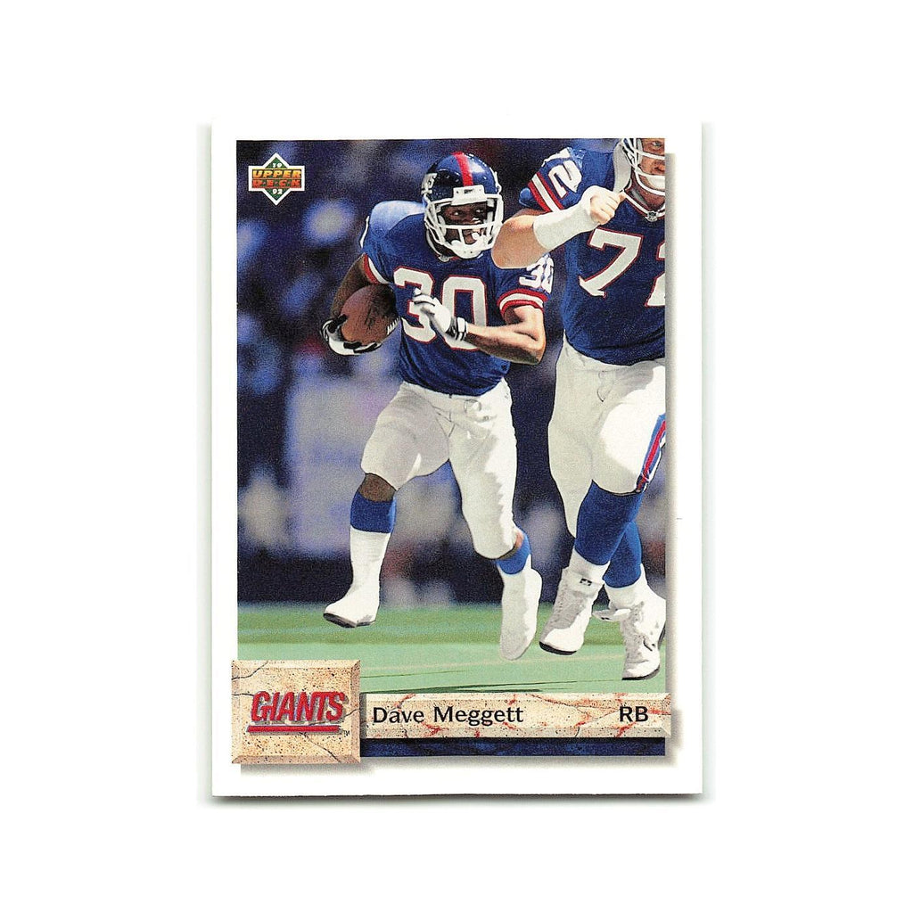 Dave Meggett 1992 Upper Deck #265 New York Giants Football Card NM