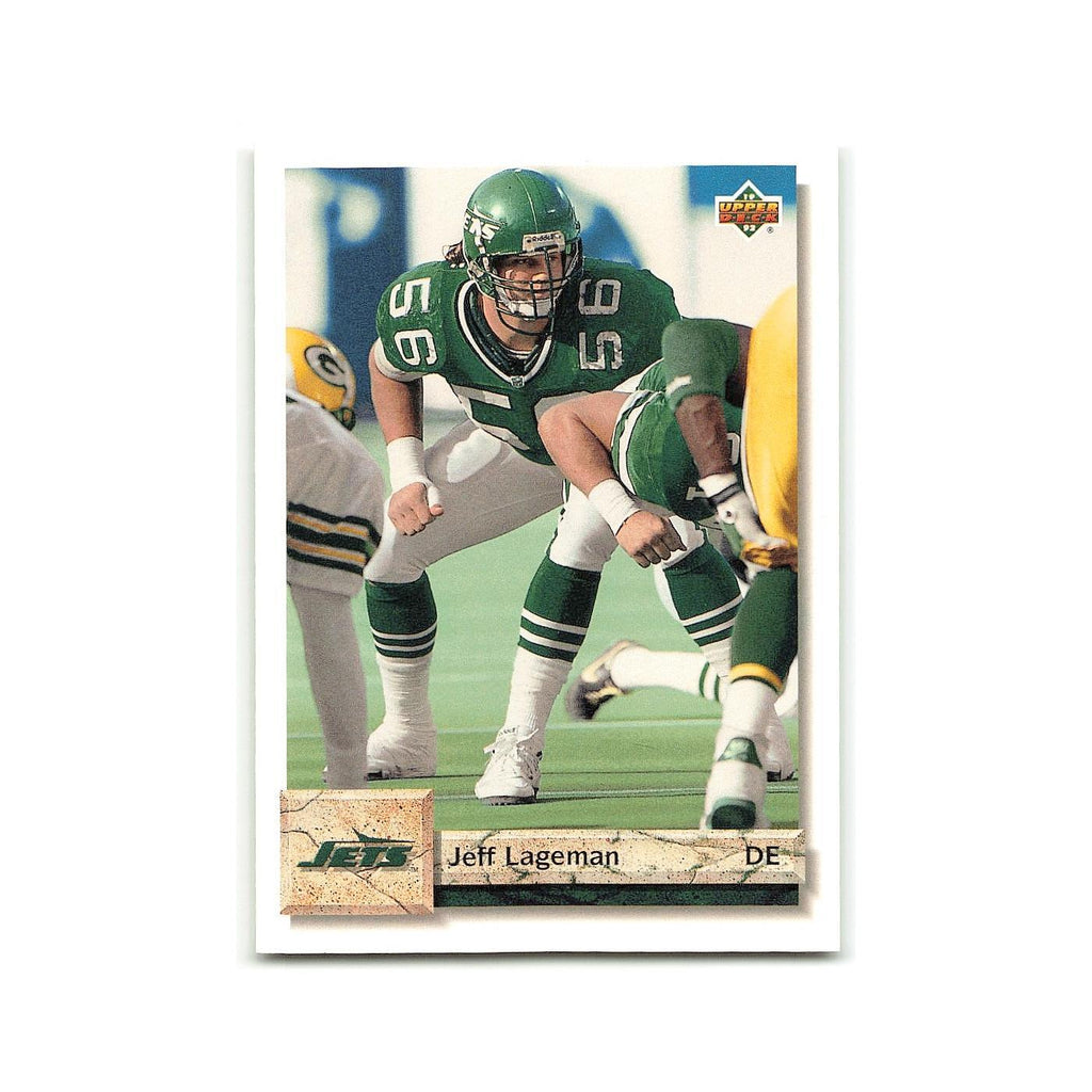 Jeff Lageman 1992 Upper Deck #236 New York Jets Football Card NM