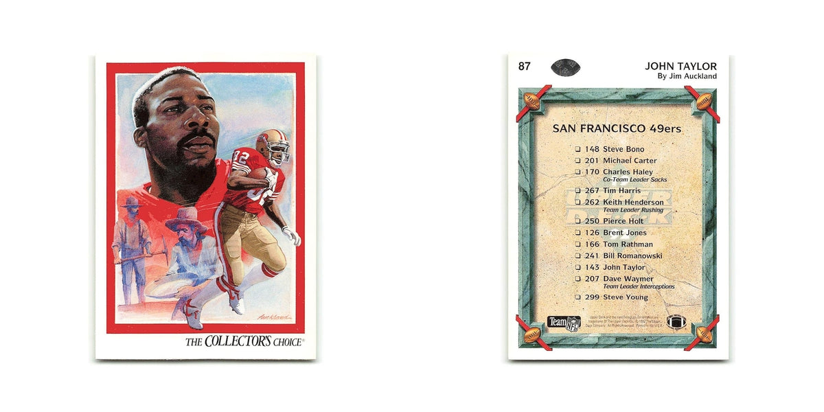 John Taylor 1992 Upper Deck #87 San Francisco 49ers Football Card NM