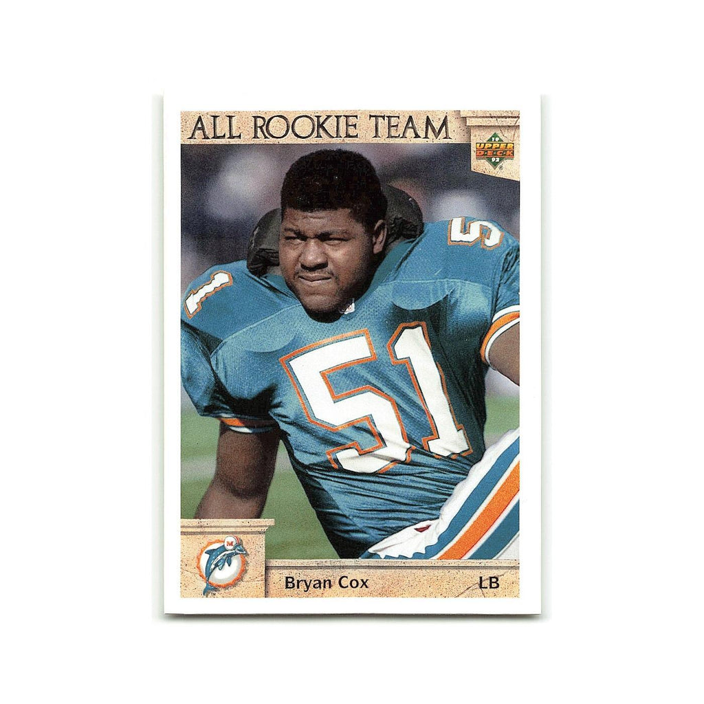 Bryan Cox Rookie 1992 Upper Deck #47 Miami Dolphins Football Card NM