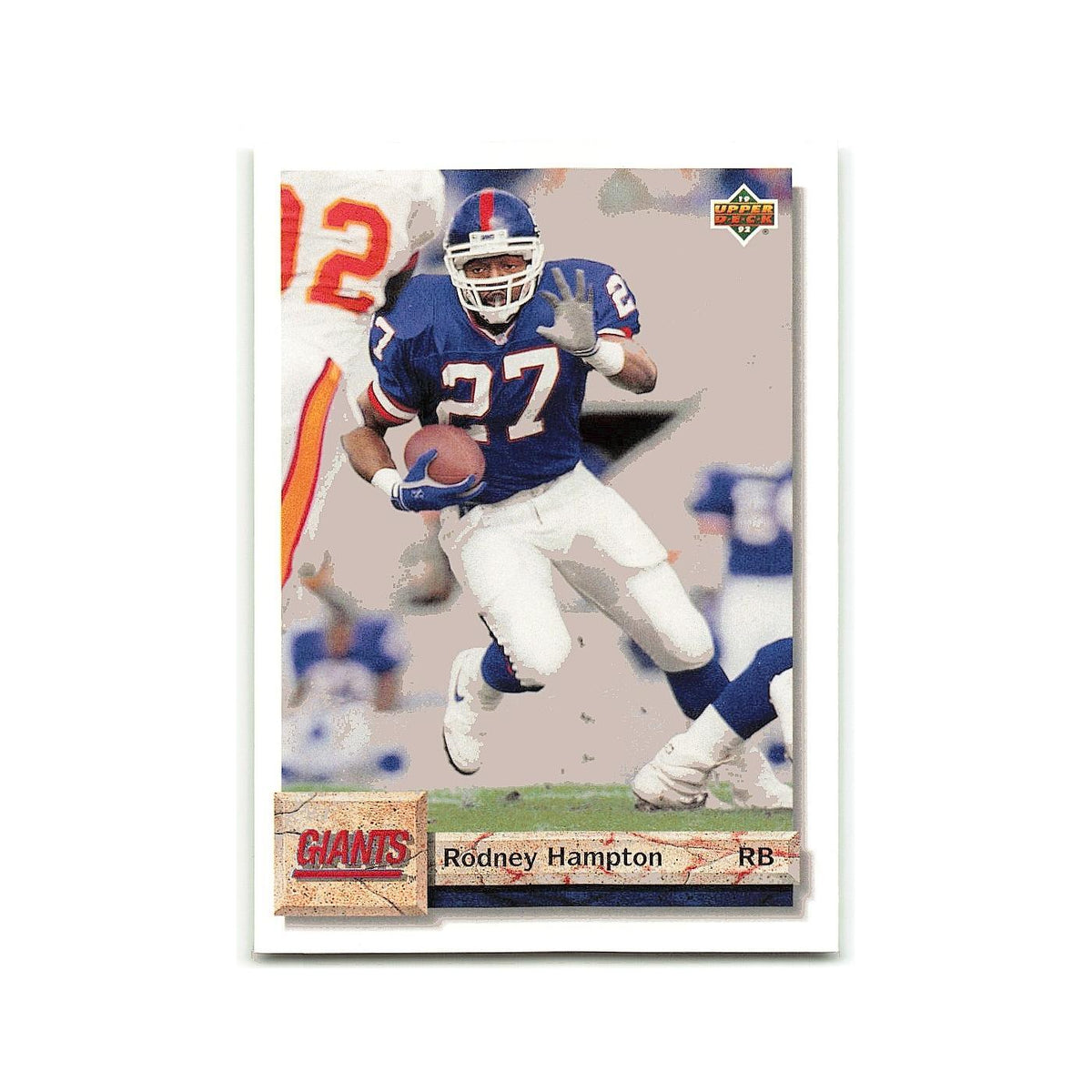 Rodney Hampton 1992 Upper Deck #172 New York Giants Football Card NM