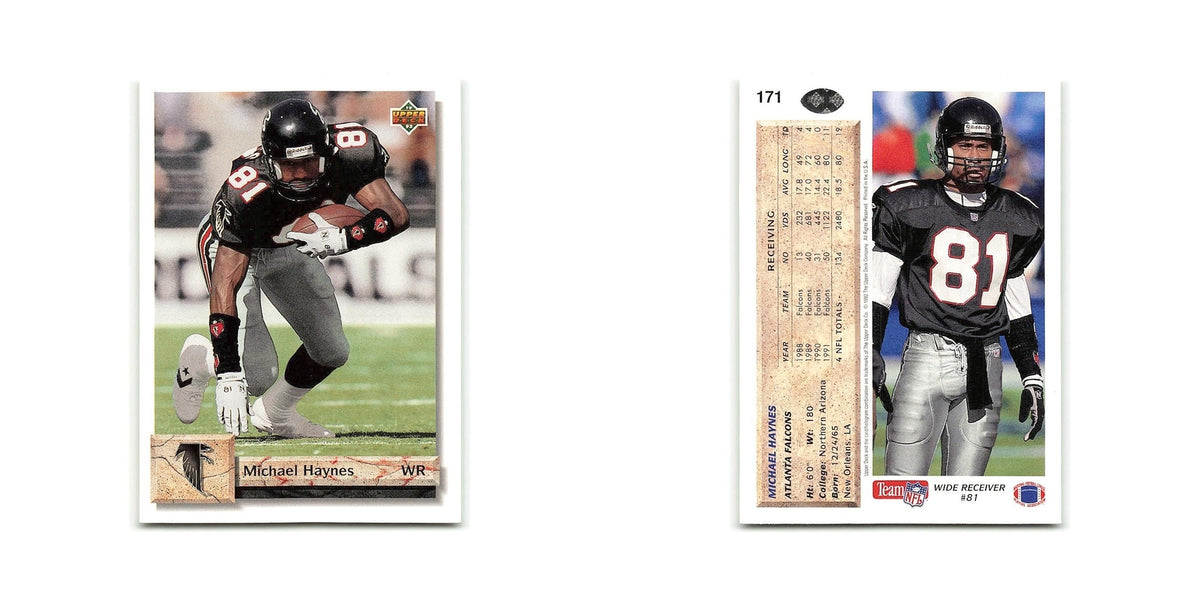 Michael Haynes 1992 Upper Deck #171 Atlanta Falcons Football Card NM