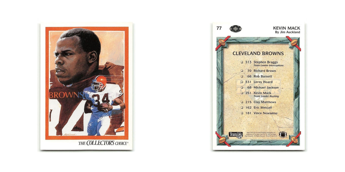 Kevin Mack 1992 Upper Deck #77 Cleveland Browns Football Card NM