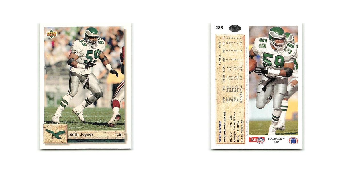 Seth Joyner 1992 Upper Deck #288 Philadelphia Eagles Football Card NM