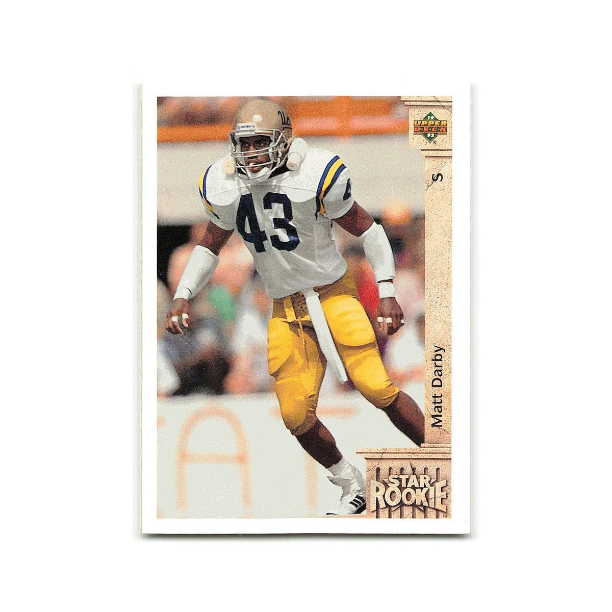Matt Darby Rookie 1992 Upper Deck #9 Buffalo Bills Football Card NM