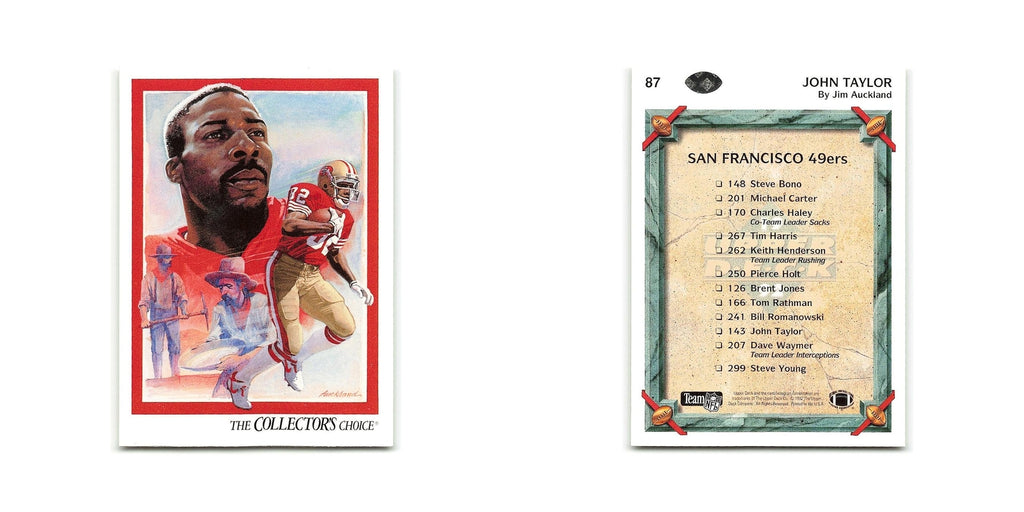 John Taylor 1992 Upper Deck #87 San Francisco 49ers Football Card NM