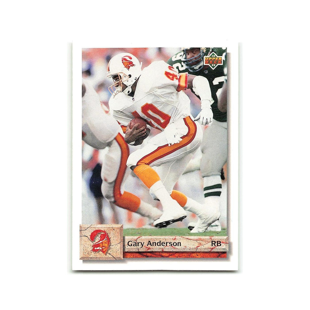 Gary Anderson 1992 Upper Deck #102 Tampa Bay Buccaneers Football Card NM