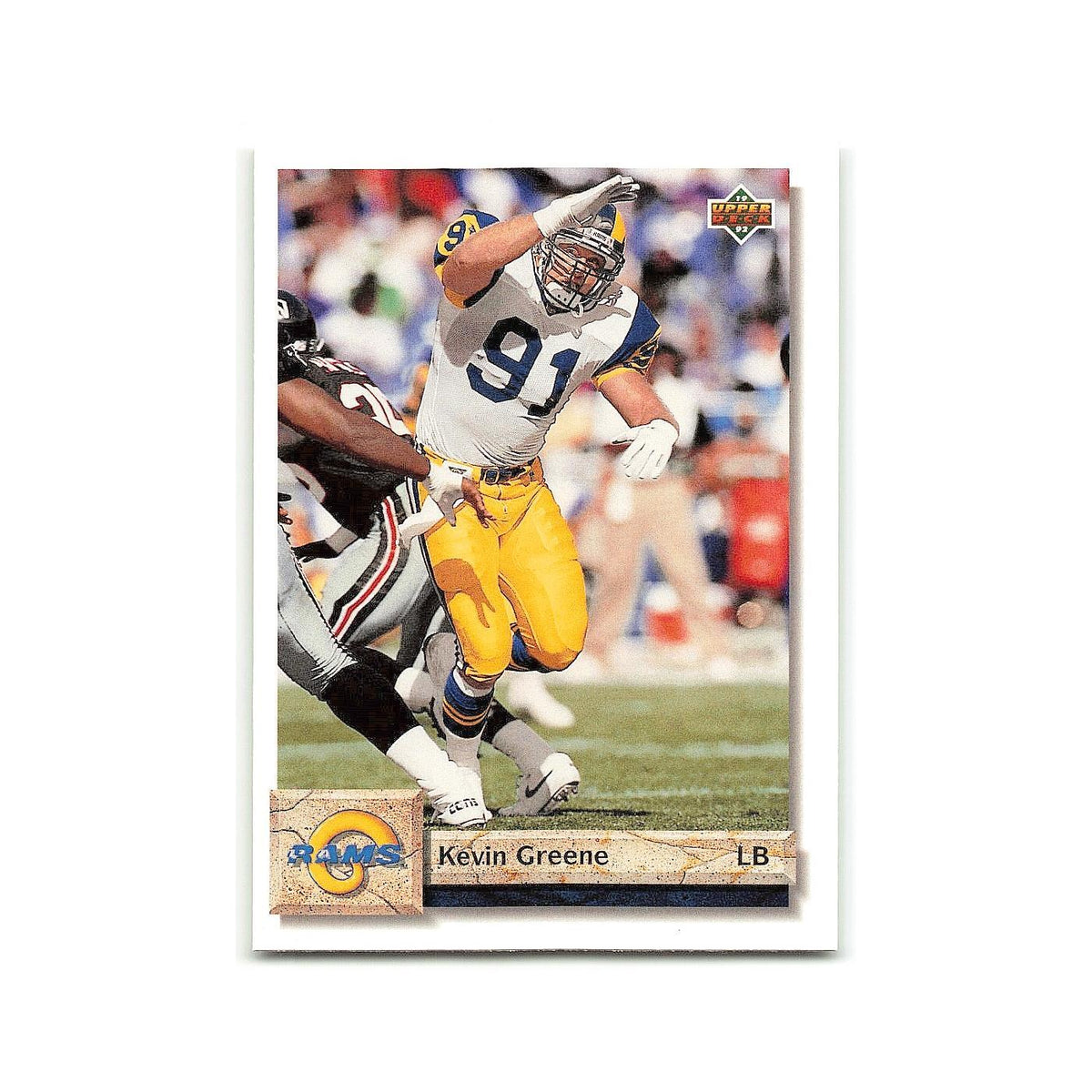 Kevin Greene 1992 Upper Deck #153 Los Angeles Rams Football Card NM