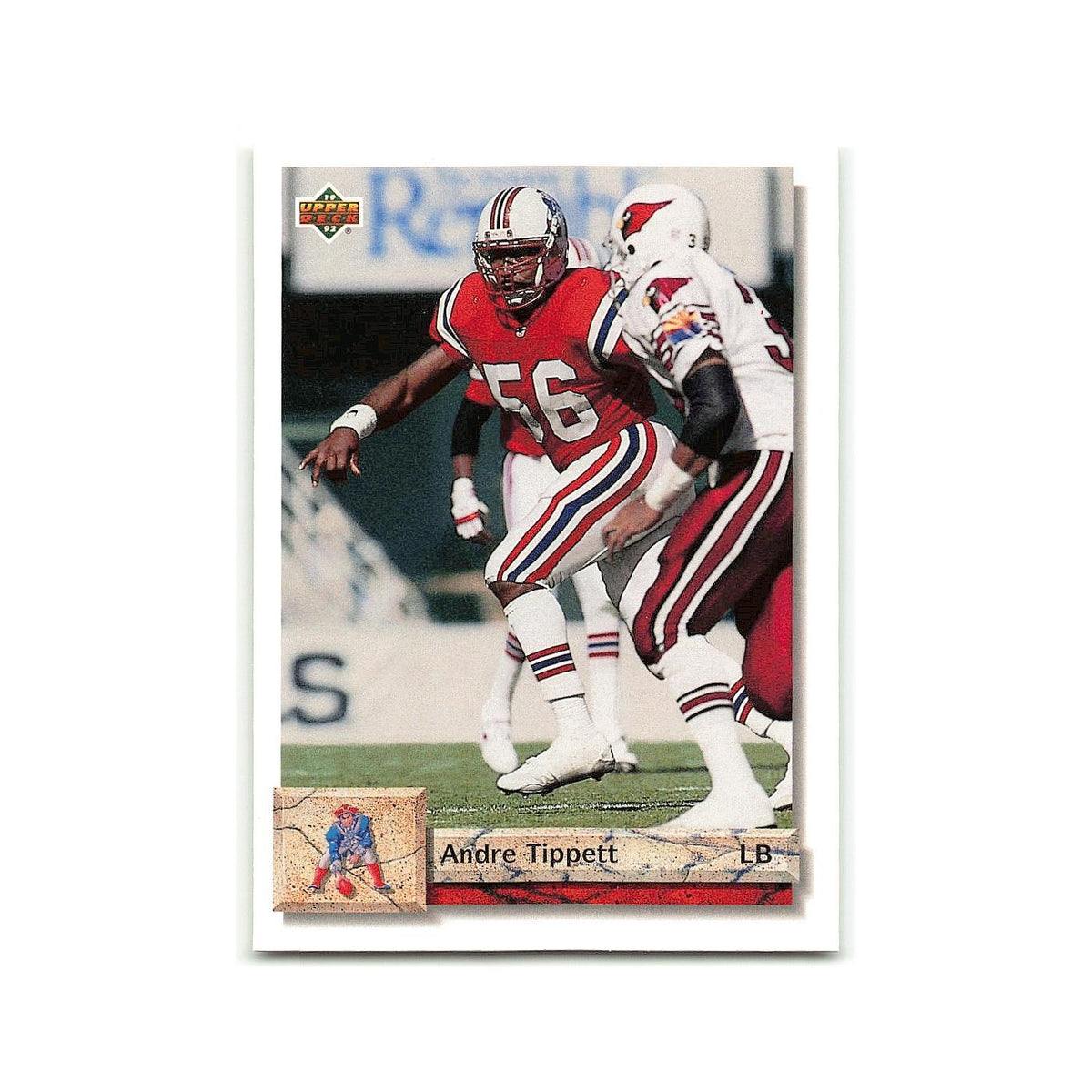 Andre Tippett 1992 Upper Deck #132 New England Patriots Football Card NM