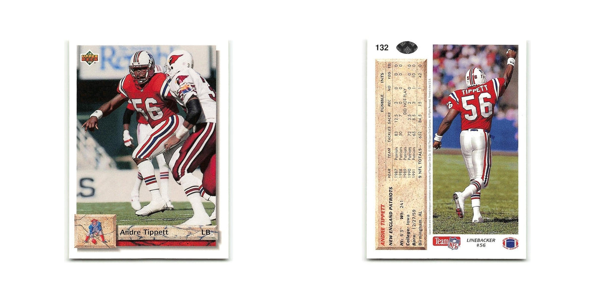 Andre Tippett 1992 Upper Deck #132 New England Patriots Football Card NM