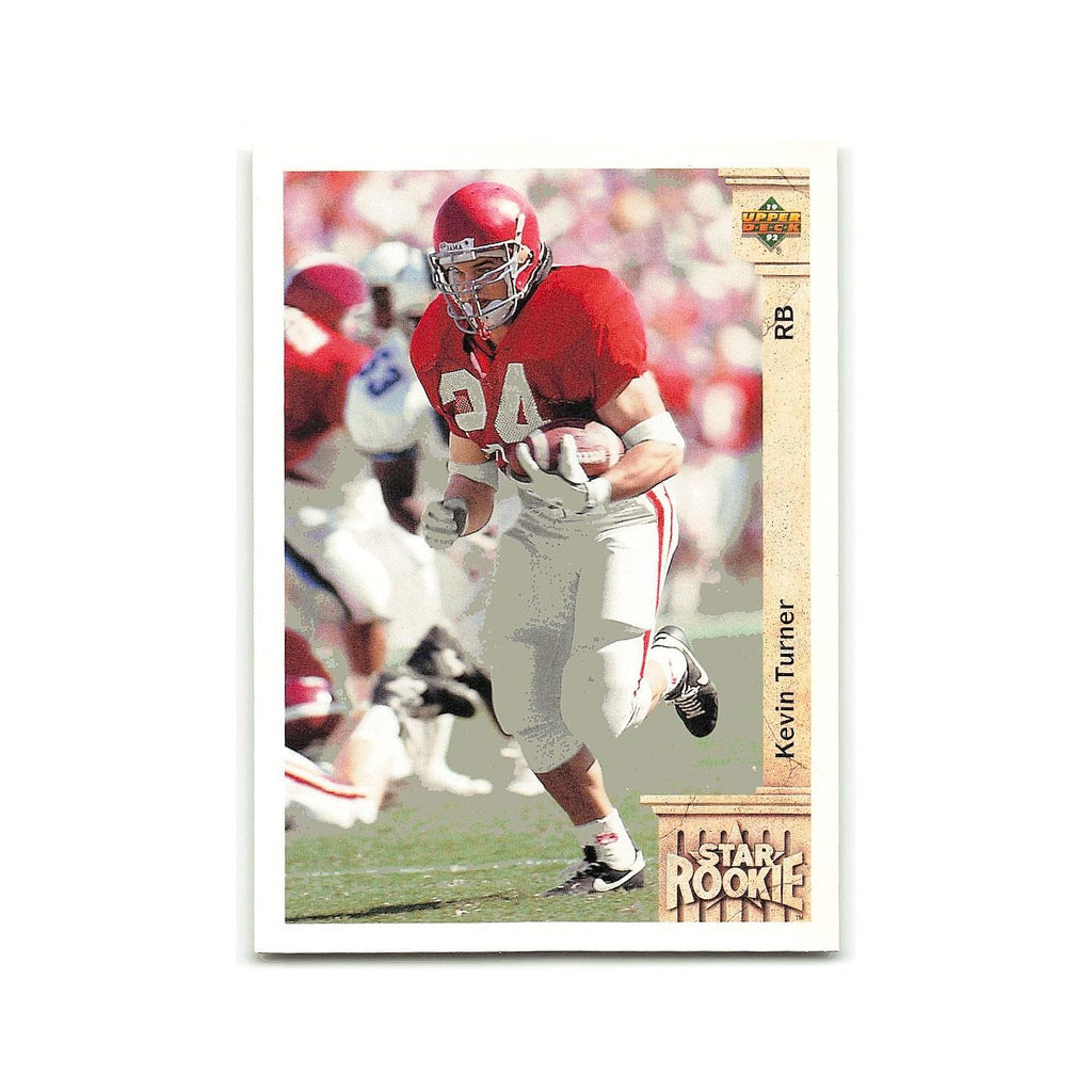 Kevin Turner Rookie 1992 Upper Deck #25 New England Patriots Football Card NM