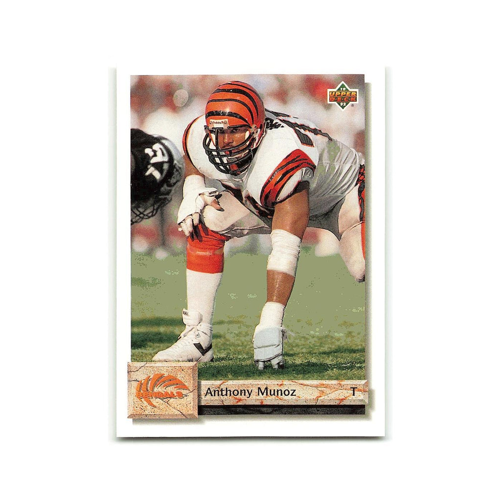 Anthony Munoz 1992 Upper Deck #109 Cincinnati Bengals Football Card NM