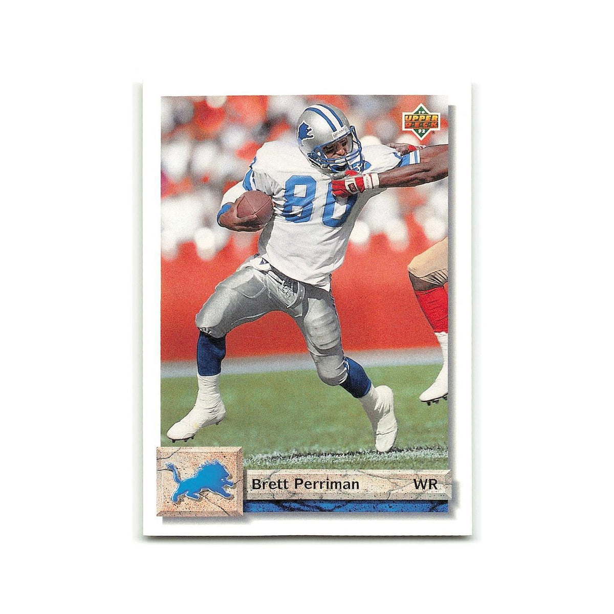 Brett Perriman 1992 Upper Deck #199 Detroit Lions Football Card NM