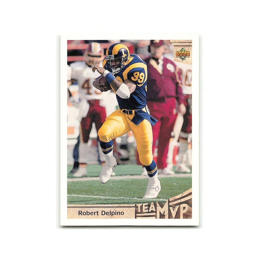 Robert Delpino 1992 Upper Deck #373 Los Angeles Rams Football Card NM