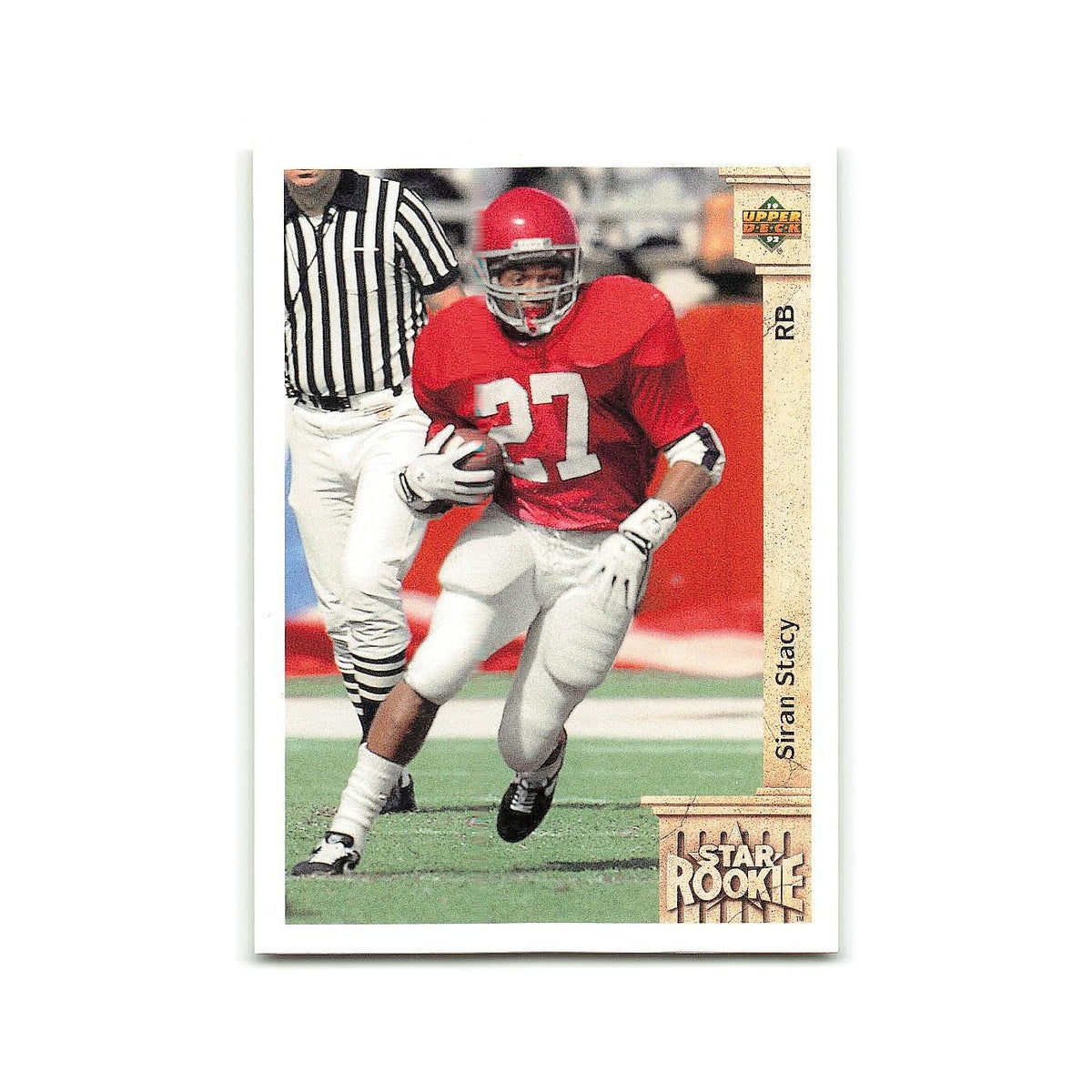 Siran Stacy Rookie 1992 Upper Deck #24 Philadelphia Eagles Football Card NM