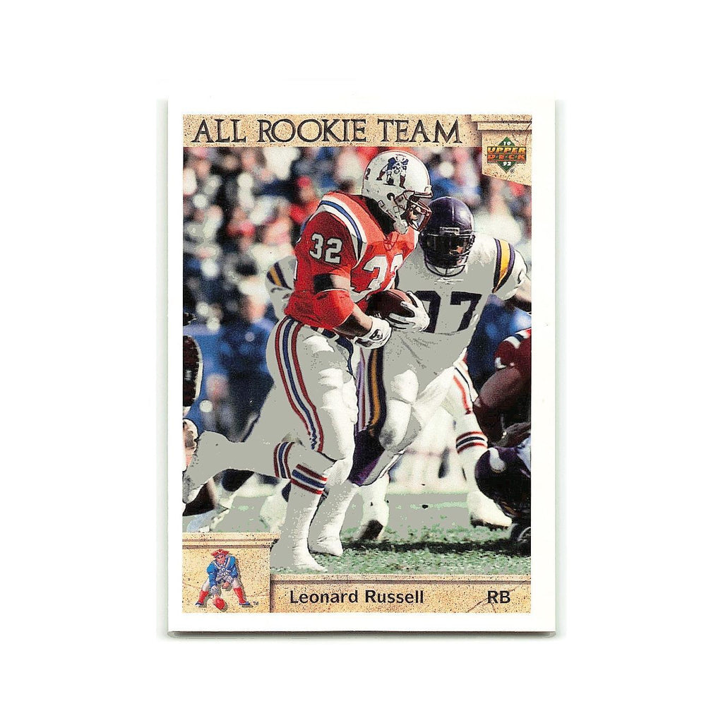 Leonard Russell Rookie 1992 Upper Deck #32 New England Patriots Football Card NM