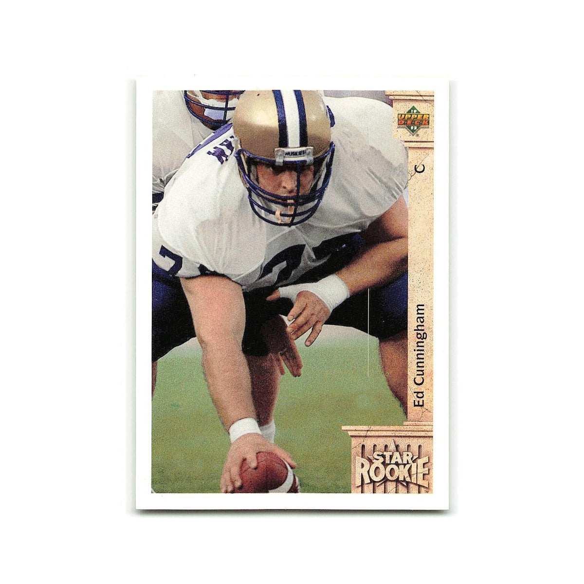Ed Cunningham Rookie 1992 Upper Deck #8 Phoenix Cardinals Football Card NM